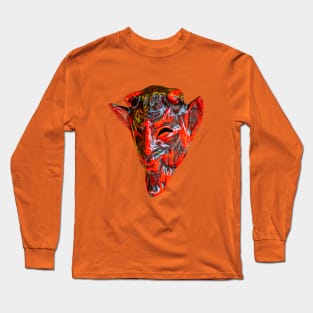 Red Devil Mask Long Sleeve T-Shirt